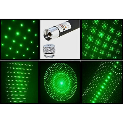 Green laser pointer light from FIZZI SHOP JK SIDHU, showing a handheld device emitting a bright green laser beam.
