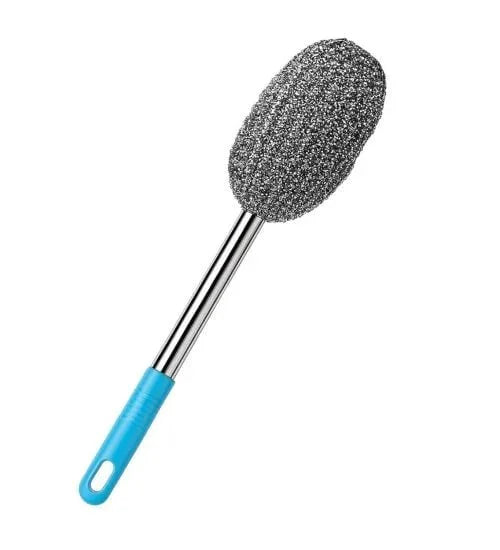 Steel wire bottle cleaning brush by FIZZI SHOP with a handle and bristles for thorough cleaning of bottles and narrow openings.