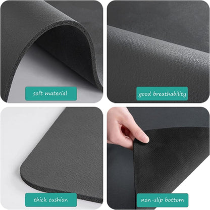 FIZZI SHOP 40x60 cm dish drying mat with absorbent fabric, ideal for drying dishes and kitchen utensils.