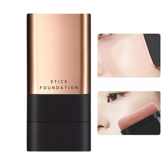 FIZZI SHOP 2-in-1 makeup foundation stick with compact design and creamy texture for smooth, even skin coverage.