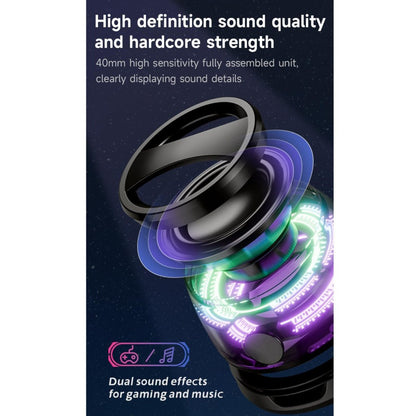 FIZZI SHOP G200 Magnetic Bluetooth Speaker showing sleek black design with control buttons and magnetic back for easy attachment.