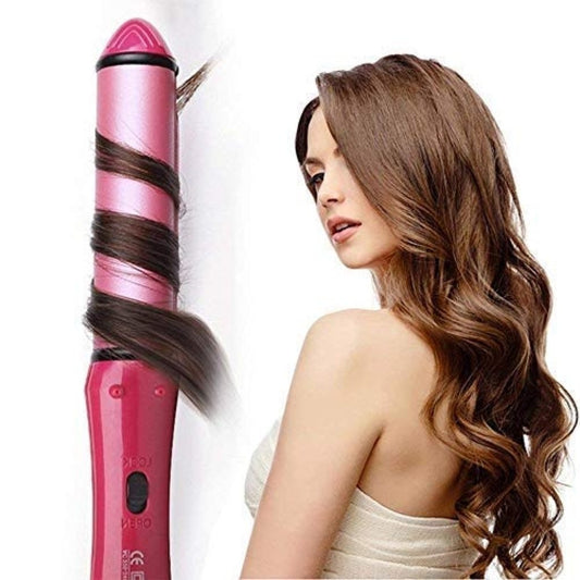 FIZZI SHOP JK SIDHU 2-in-1 Nova hair straightener and curler with ceramic plates and digital temperature control.