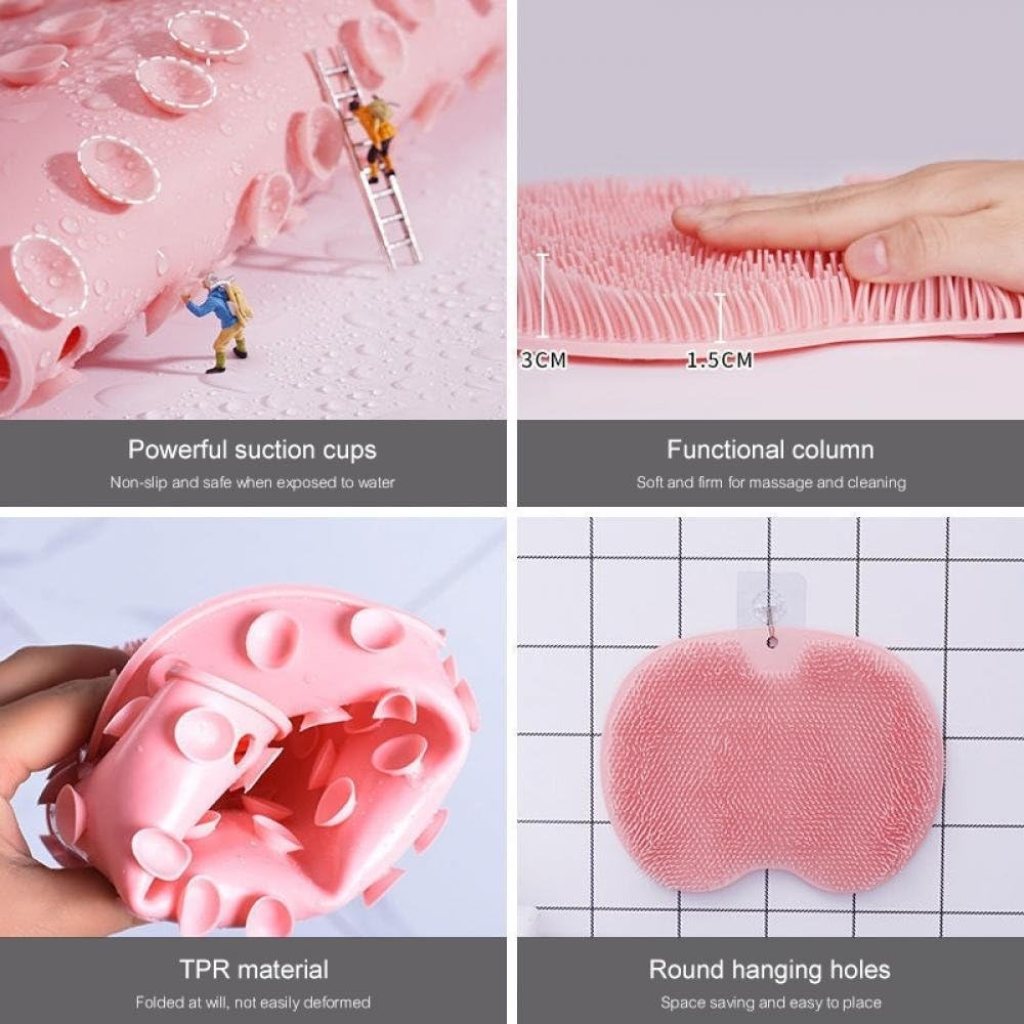 FIZZI SHOP foot shower scrubber massager with textured surface for cleansing and relaxing foot massage.