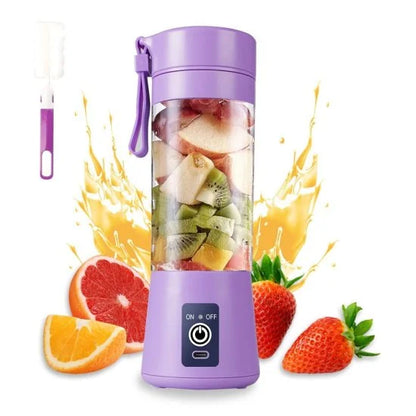 FIZZI SHOP 6-blade 2 USB fruit juicer machine for fresh juice extraction, featuring a compact design and multiple blades.