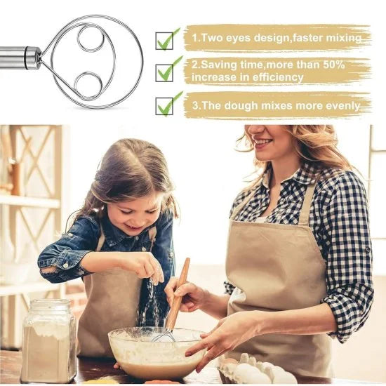 FIZZI SHOP Atta Maker Tool for kneading and preparing dough, featuring durable handles and compact design for easy use