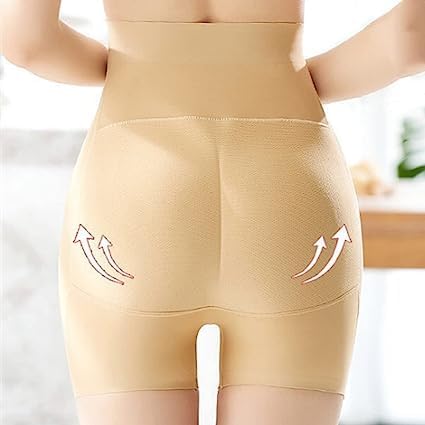FIZZI SHOP butt shaper panties in black, seamless design with high waist and slimming fit for a smooth silhouette.
