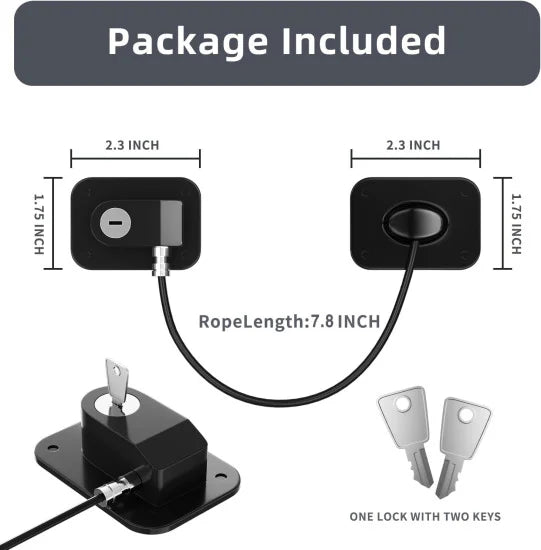 Child safety lock with key by FIZZI SHOP, featuring a secure latch and key for household childproofing and cabinet safety.