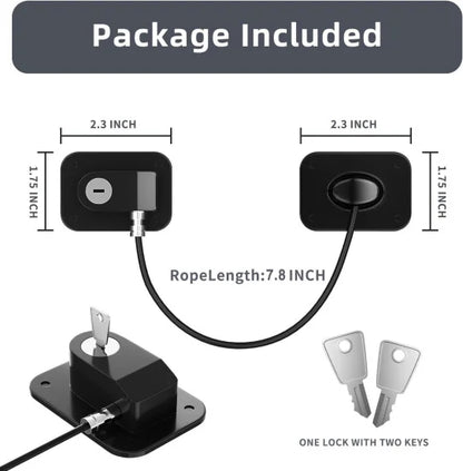 Child safety lock with key by FIZZI SHOP, featuring a secure latch and key for household childproofing and cabinet safety.