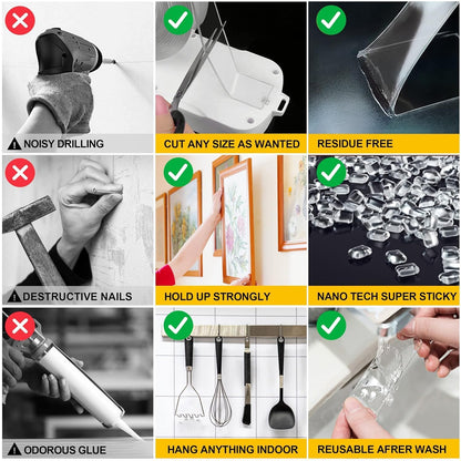 Double side grip tape from FIZZI SHOP, 3 meters long, showing the textured adhesive surface for strong grip and versatile use.