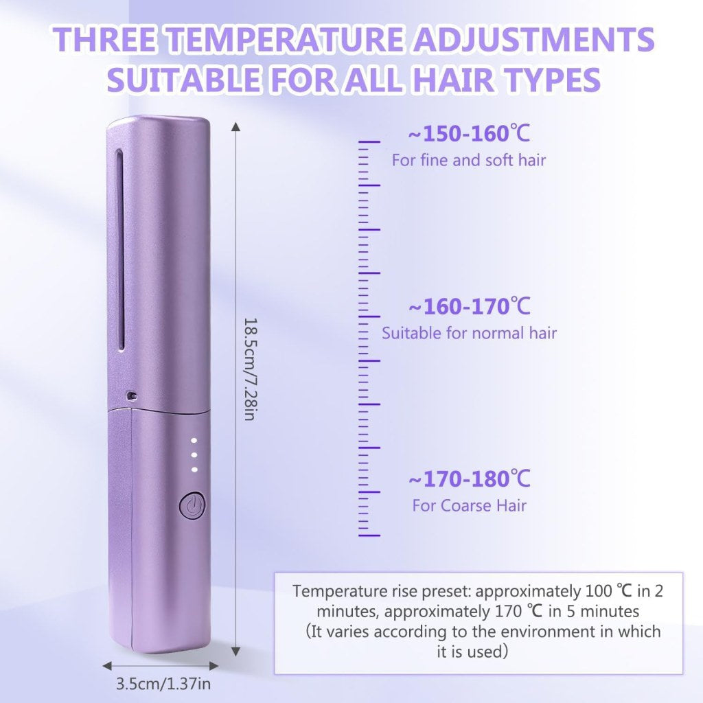 FIZZI SHOP Mobile Heat Comb with ergonomic handle and ceramic teeth for styling and smoothing hair.