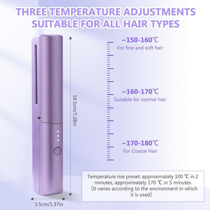 FIZZI SHOP Mobile Heat Comb with ergonomic handle and ceramic teeth for styling and smoothing hair.