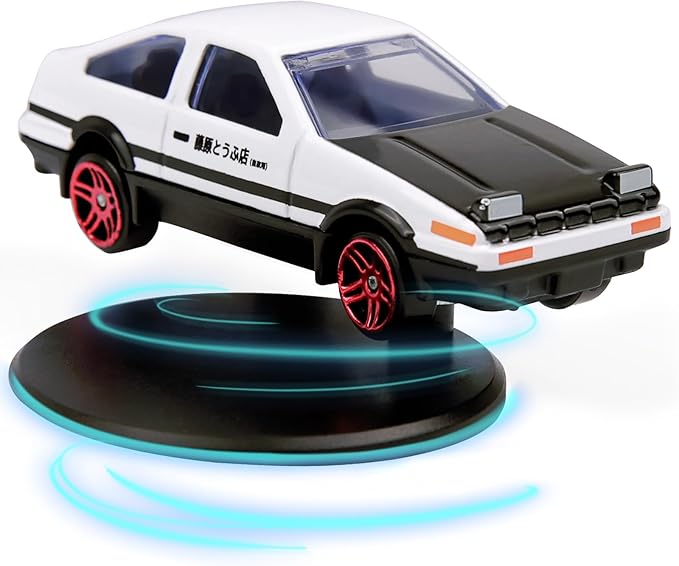 Car dashboard spinner figurine of an AE86 model by 22123, decorative dashboard accessory for car interior.