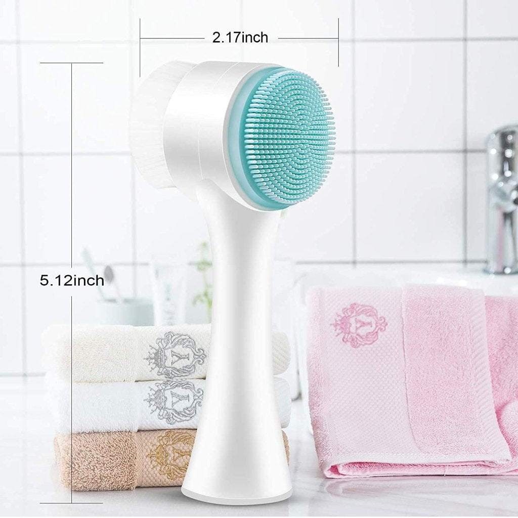 FIZZI SHOP JK SIDHU 2 in 1 face scrubber with dual-sided design for gentle skin cleansing and exfoliation.