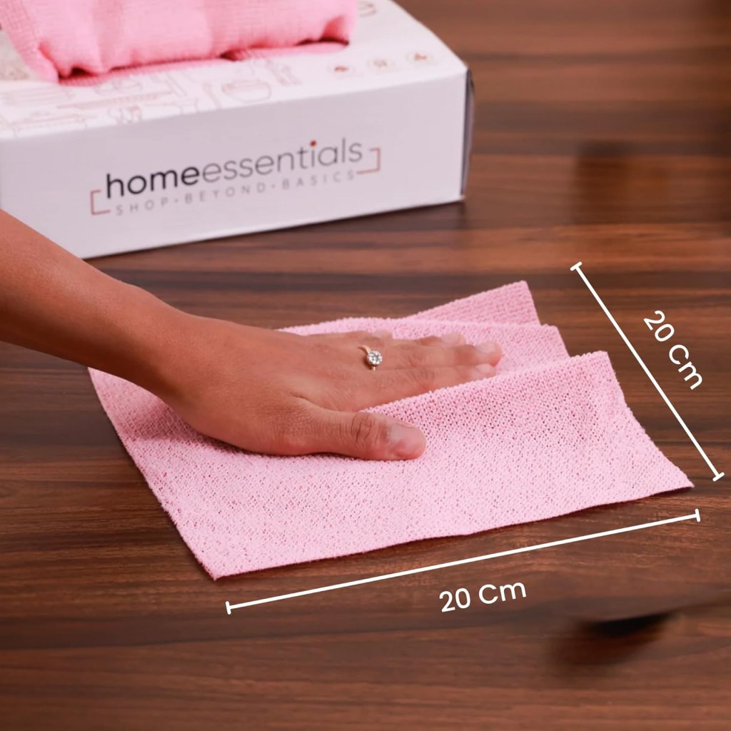 20 microfiber cleaning wipes from FIZZI SHOP JK SIDHU, soft and reusable for screens, glasses, and electronics cleaning.