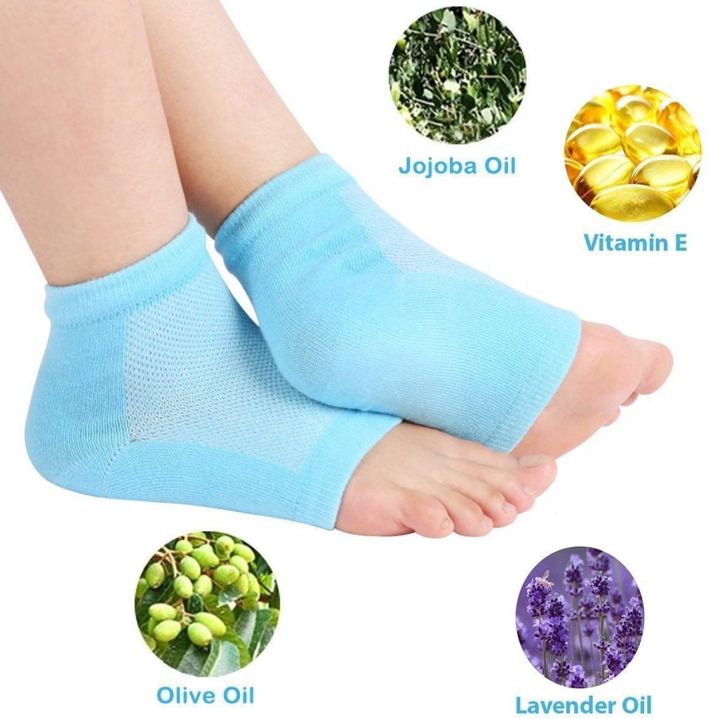 FIZZI SHOP JK SIDHU ankle gel socks in black, showing a close-up of the soft fabric and gel cushioning for comfort.