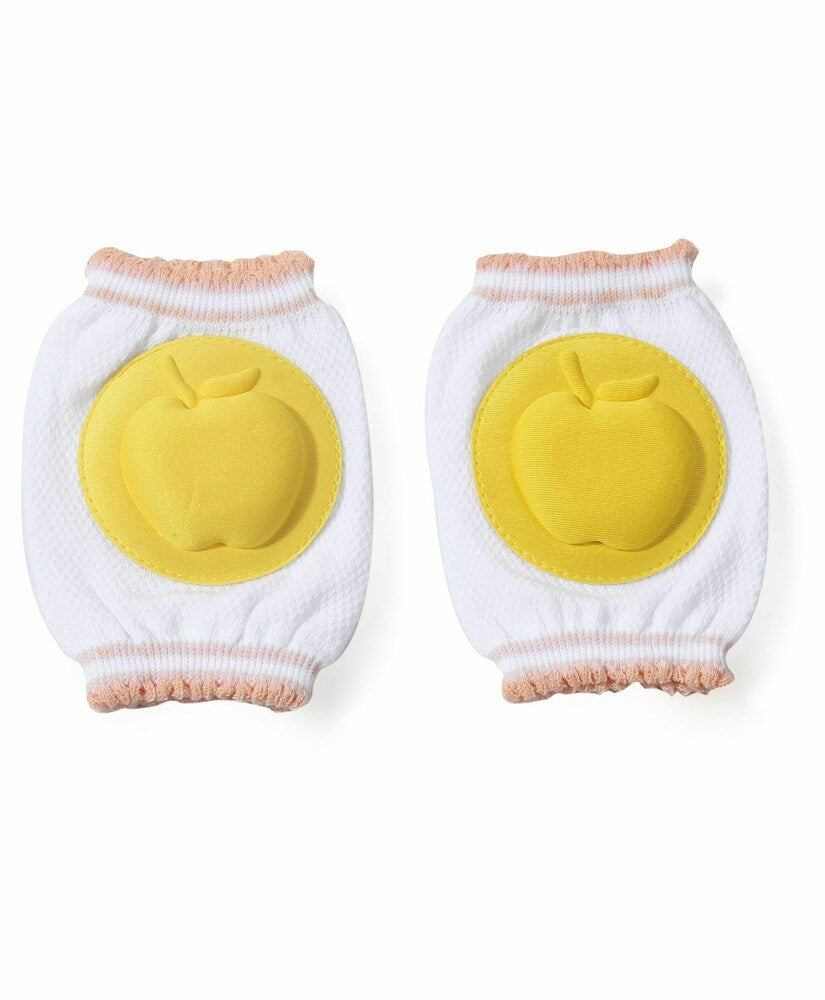 Apple Baby Knee Pad by FIZZI SHOP JK SIDHU, soft cushioned knee protector for babies, with colorful fabric and adjustable straps.