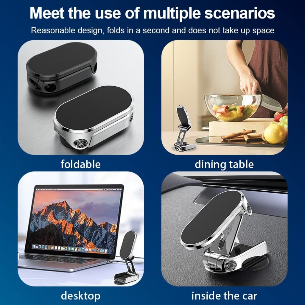 Magnetic metal car mobile holder by FIZZI SHOP JK SIDHU, securely grips smartphones for easy hands-free use in vehicles.