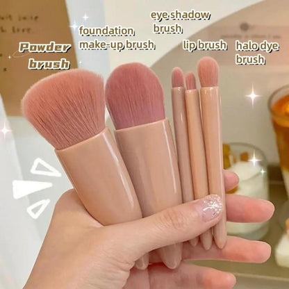 FIZZI SHOP JK SIDHU makeup brush set with mirror case, featuring various brushes in a sleek, portable design.