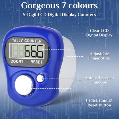 Mini Tally Finger Counter by FIZZI SHOP JK SIDHU, showing a compact handheld device with numbered counters for keeping track.