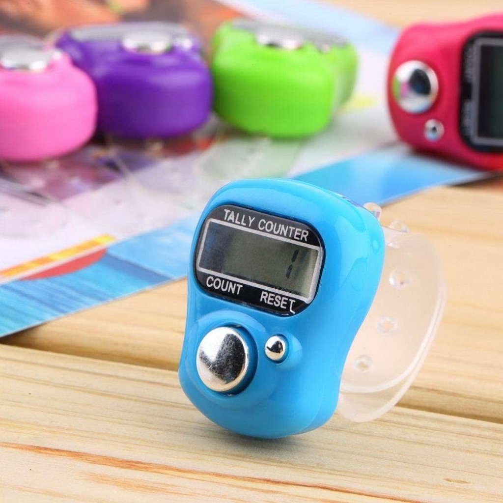 Mini Tally Finger Counter by FIZZI SHOP JK SIDHU, handheld device with numbered counters for easy tally counting.