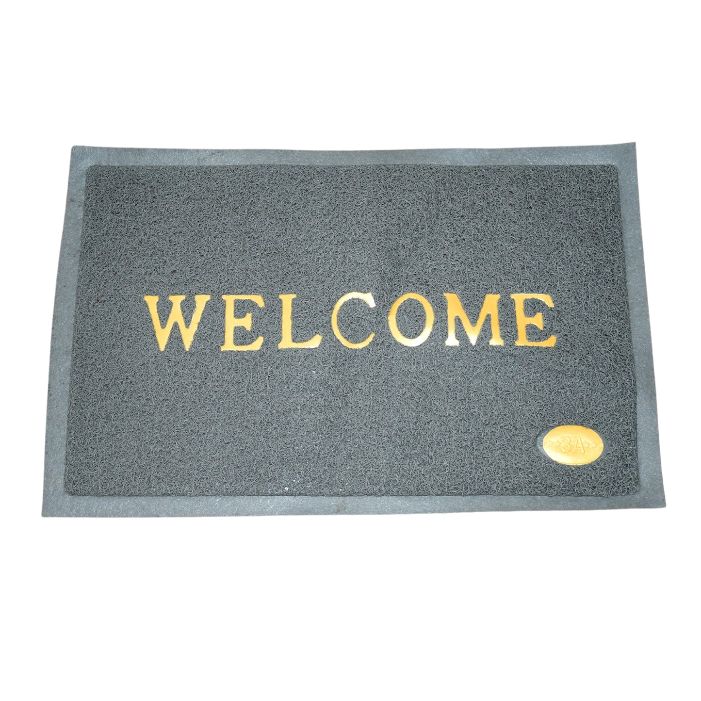 Wukusy 8822 welcome door mat for home entrance, outdoor anti-slip waterproof heavy-duty entry mat, 23x15 inches.