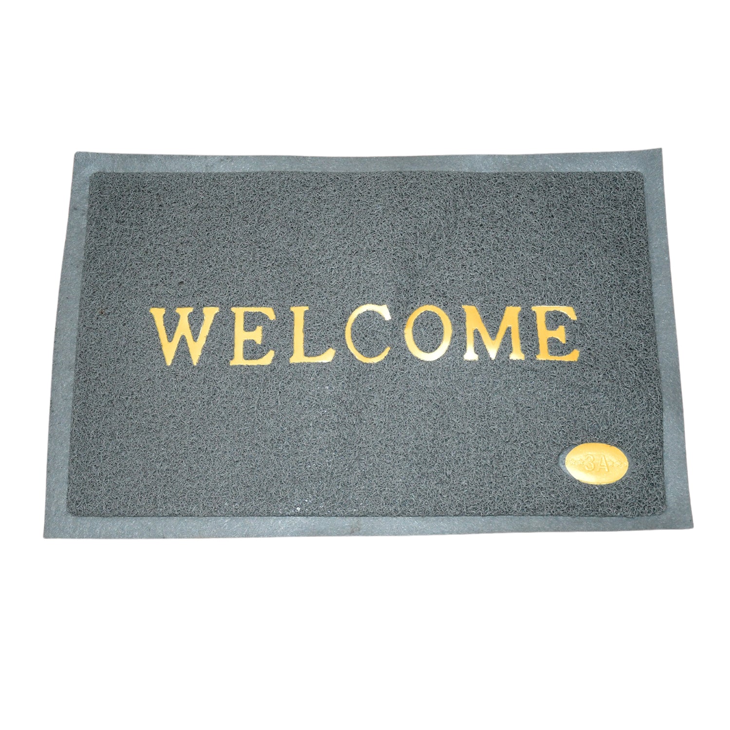 Wukusy 8822 welcome door mat for home entrance, outdoor anti-slip waterproof heavy-duty entry mat, 23x15 inches.