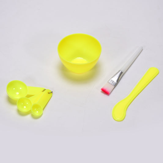 Wukusy 6-piece facial mask bowl set for girls, including colorful bowls and brushes for skincare routines in health and beauty.