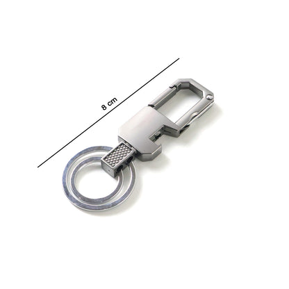 Wukusy premium metal key holder with secure keychain, featuring a sleek and durable design for organizing keys effectively.