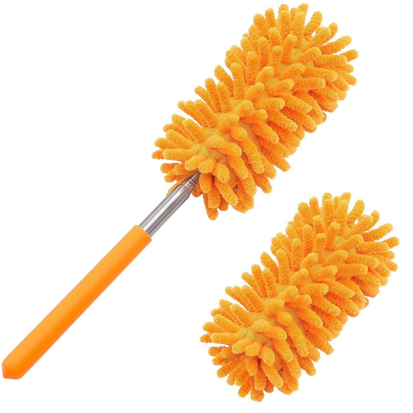 FIZZI SHOP Seasons Duster with extendable pole and microfiber heads for cleaning fans, windows, furniture, and ceiling fans.
