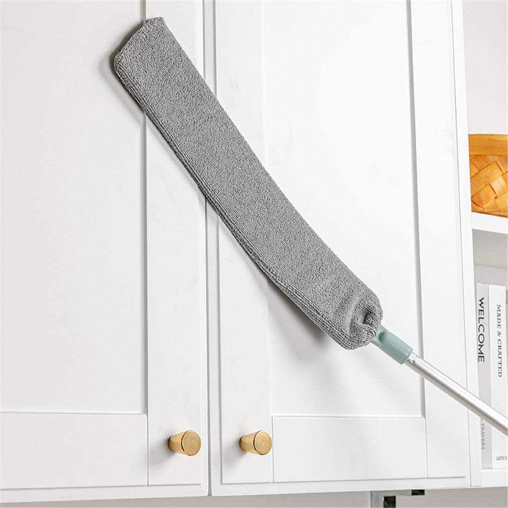 FIZZI SHOP Seasons Dust Brush fan cleaning tool with microfiber duster, retractable handle, washable, ideal for home and kitchen dust removal