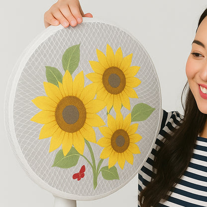 Wukusy decorative fan cover featuring intricate patterns, designed to protect and enhance the appearance of a ceiling fan.