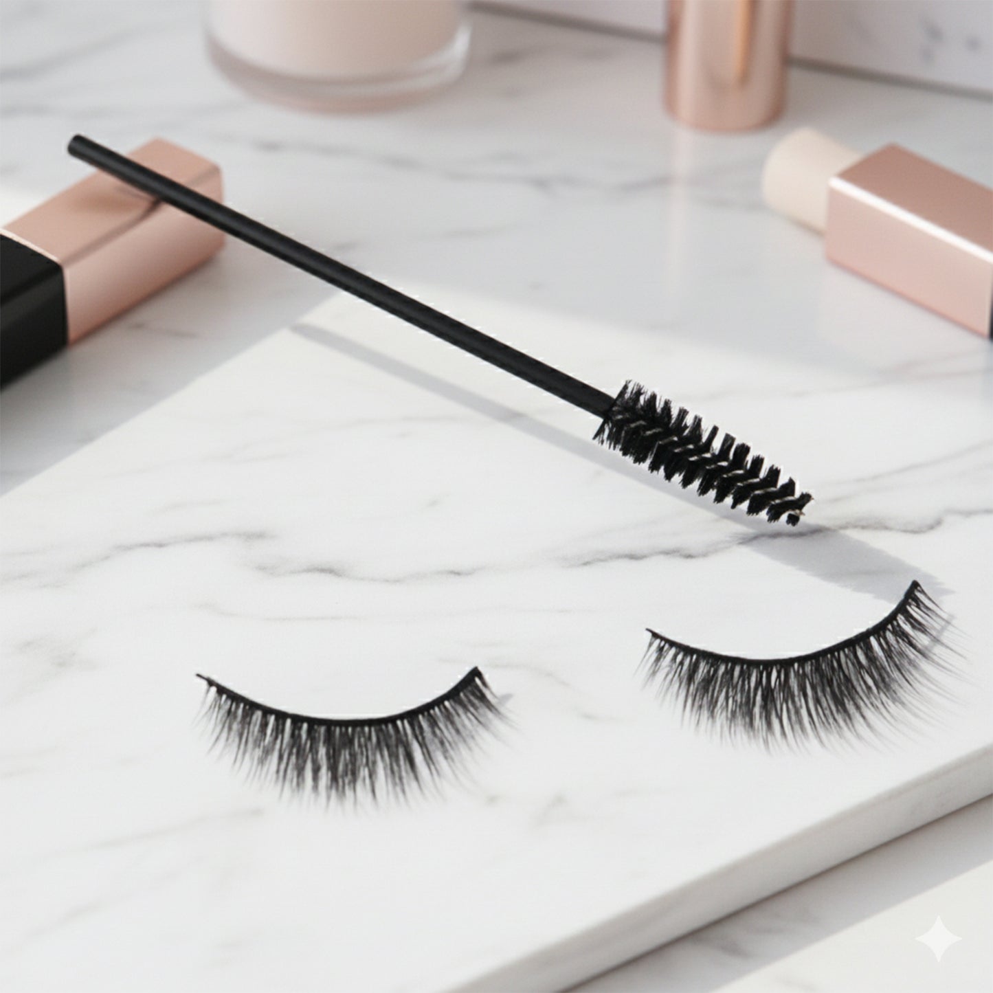 Wukusy premium 3D mink eyelashes set with multiple thick, full lashes for a dramatic, natural look in health and beauty.