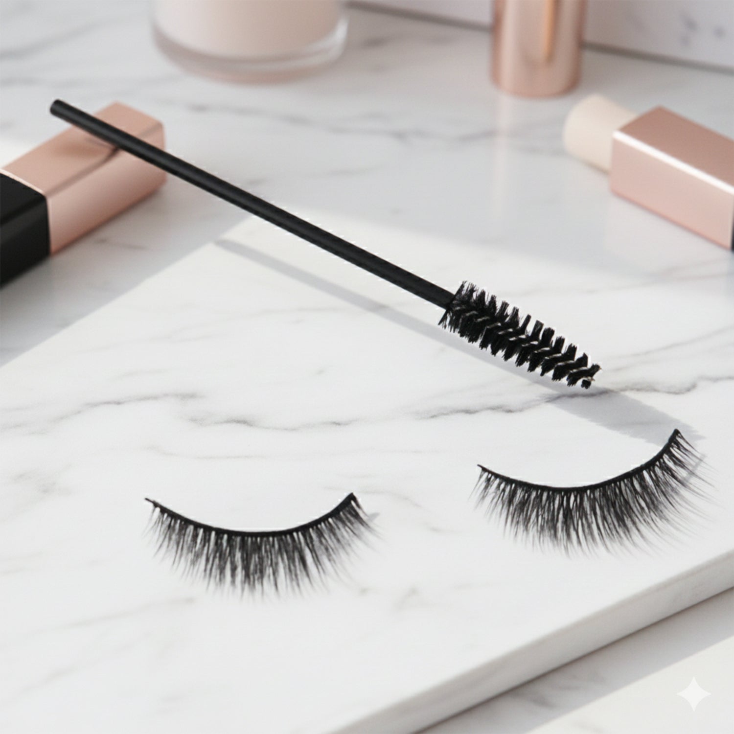 Wukusy premium 3D mink eyelashes set with multiple thick, full lashes for a dramatic, natural look in health and beauty.