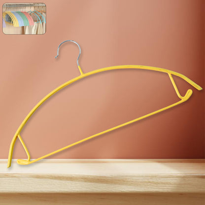 Heavy duty metal clothes hanger by Wukusy, durable multipurpose clothes hanger with a sturdy hook for home organization.
