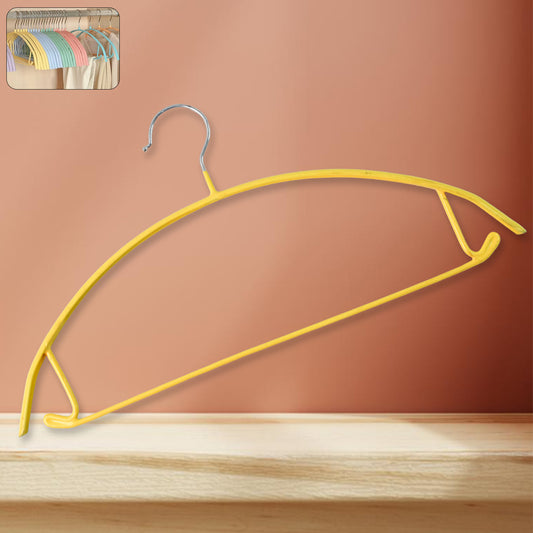 Heavy duty metal clothes hanger by Wukusy, durable multipurpose clothes hanger with a sturdy hook for home organization.