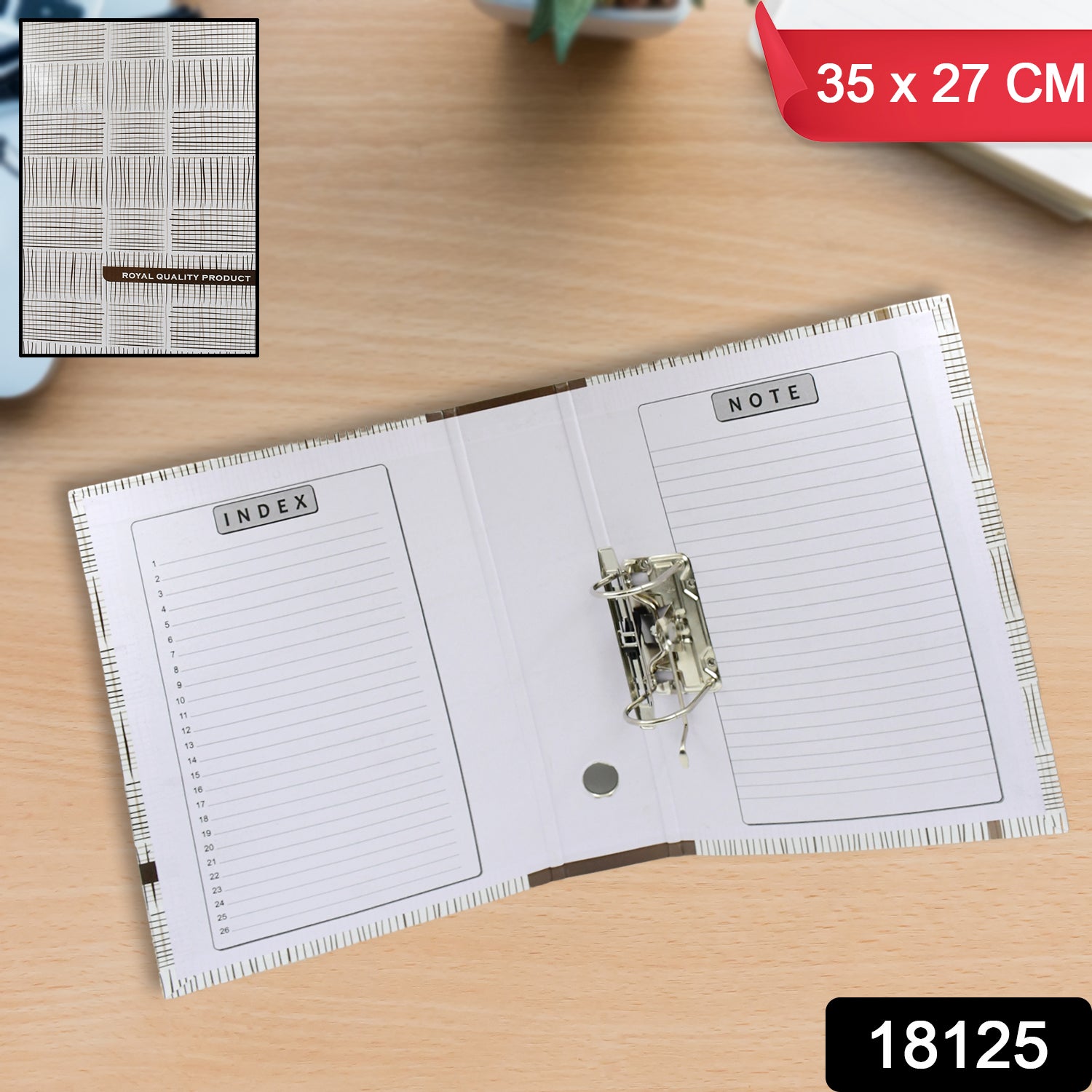 Wukusy black box file paper holder organizer for documents, ideal for office, school, or home use, with a sleek design.