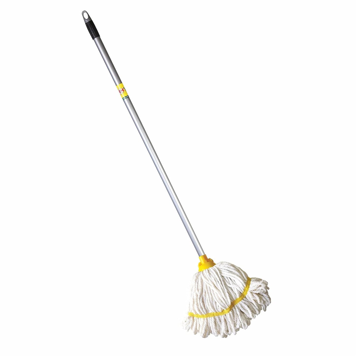 FIZZI SHOP Seasons microfiber floor mop with long handle, suitable for wet and dry floor cleaning, white color