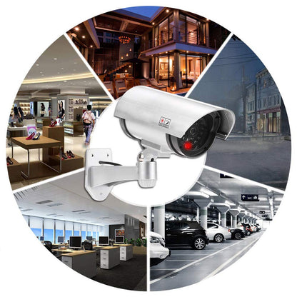Wukusy 1481 wireless security CCTV fake outdoor dummy IR camera for home security, with realistic black and white design