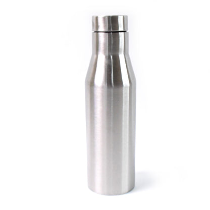 Stainless steel Wukusy double wall vacuum-insulated water bottle, 1000ml, with sleek design and secure lid for hot or cold drinks.