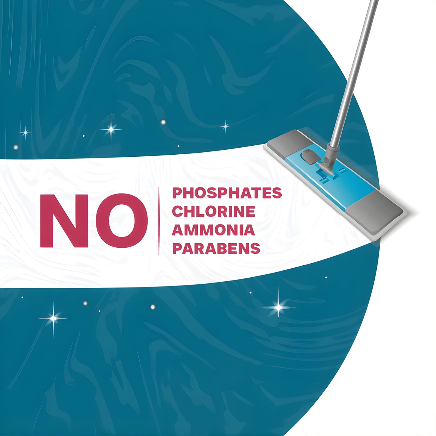 Wukusy Pollic Kadam concentrated floor cleaner sachet in lavender fragrance, 50g, for home floor cleaning.