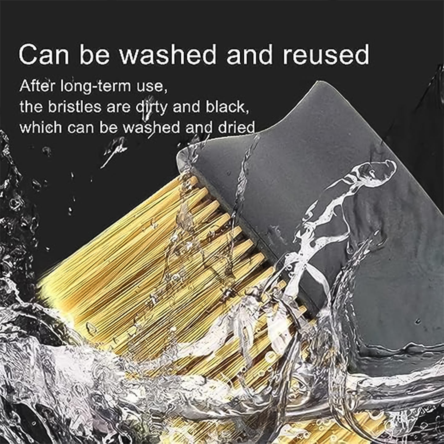 Wukusy multipurpose soft car air conditioner cleaner brush showing bristles and handle for automotive cleaning tasks