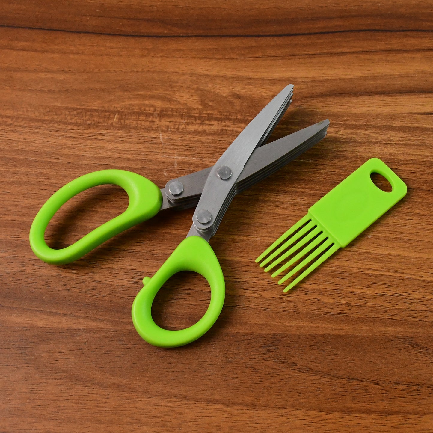 Wukusy premium 5-blade multipurpose kitchen scissors with cleaning comb, stainless steel blades for versatile kitchen use