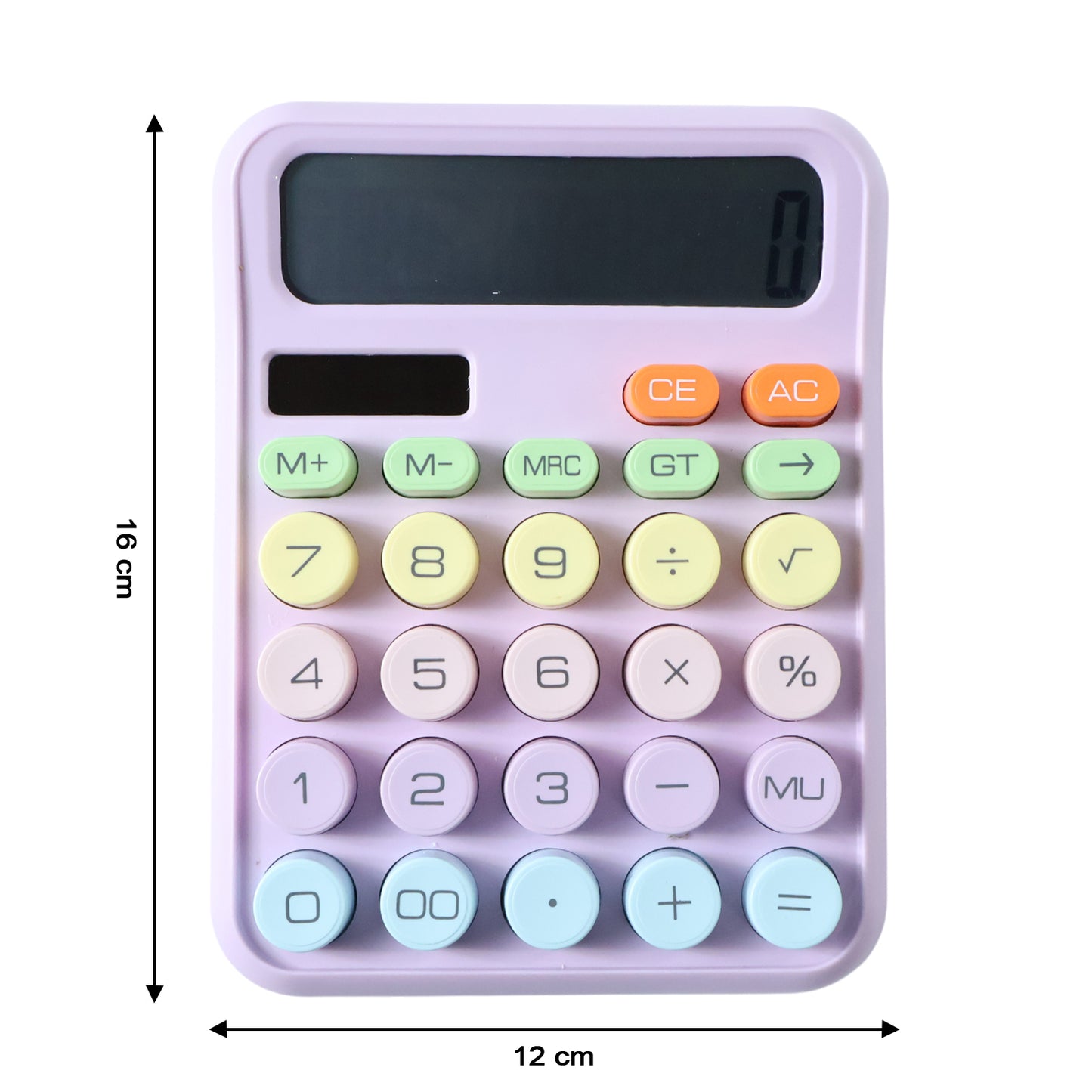 Wukusy electronic desktop calculator with numeric keypad and display screen, designed for office or home use.
