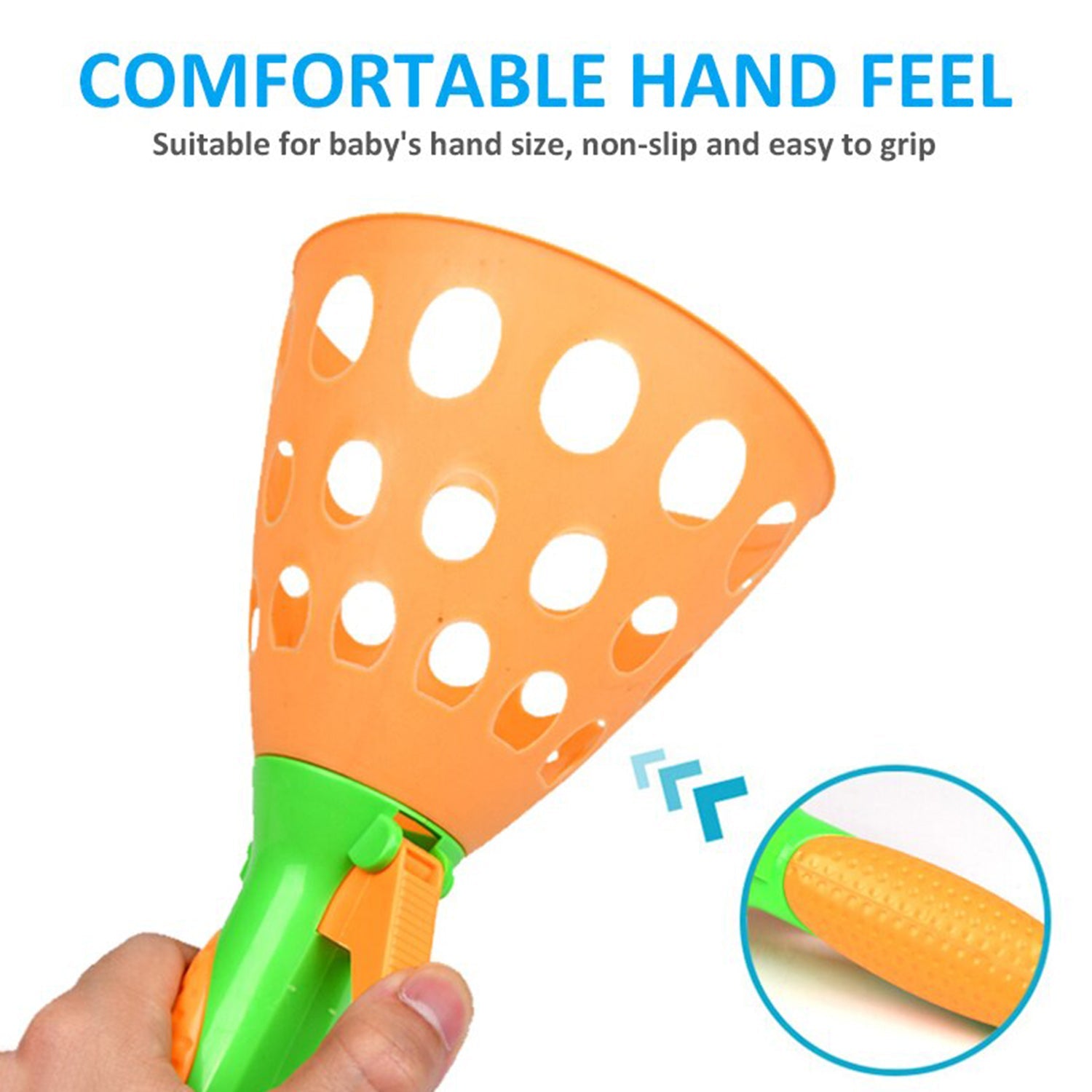 Wukusy catapult butt ball toy for kids, designed for playful entertainment and active fun with colorful, soft materials.