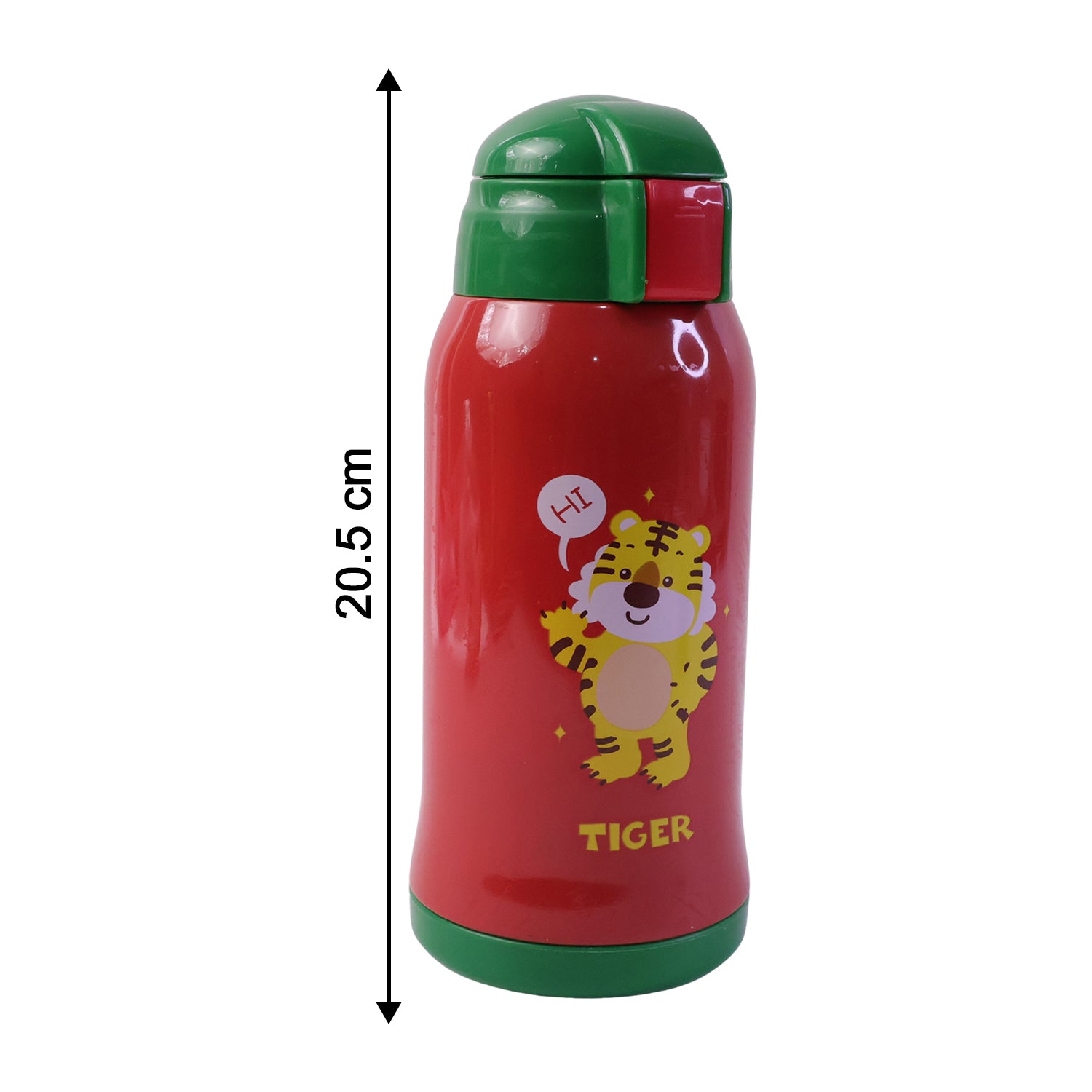 Wukusy 550ml kids cartoon printed water bottle with straw and carry sling bag, colorful design suitable for children