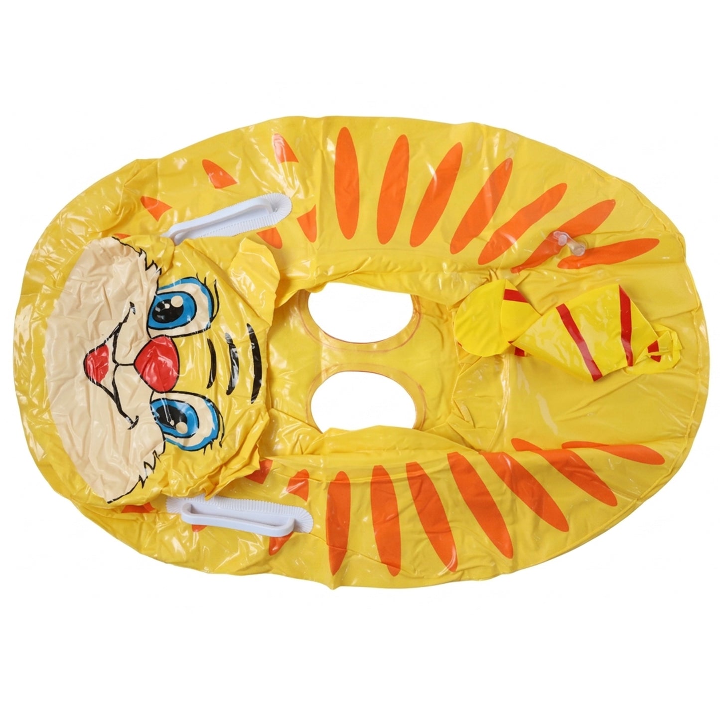Inflatable kids swimming ring with cartoon animal design, Wukusy brand, colorful swim tube perfect for children’s pool fun.