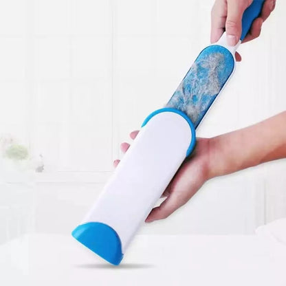 Wukusy 1241 Pet Hair Remover featuring a double-sided, self-cleaning design for easy removal of pet fur from furniture and clothing