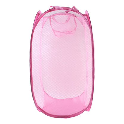 Wukusy foldable mesh laundry basket with lightweight design, 32x32x58cm, suitable for clothes storage and organization