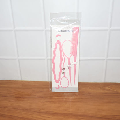 Wukusy multi-purpose hair styling braiding tool set with various tools for creating braids and hairstyles.