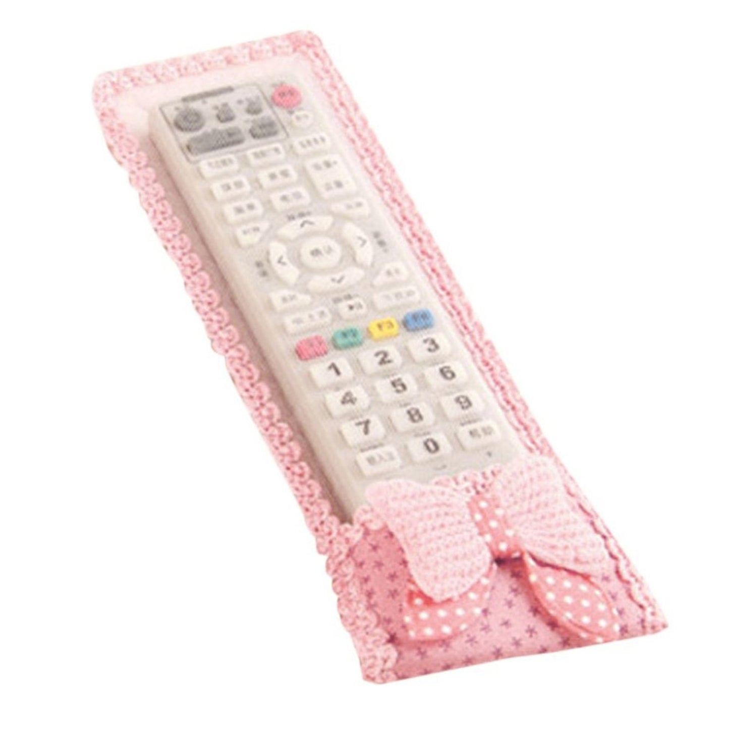 Wukusy 3-piece remote control dust covers with bow knot design for TV and air conditioner remotes, including D2h and Dth models